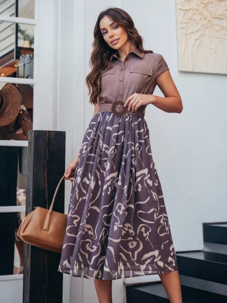 Сукні Dressa шифон коричневий