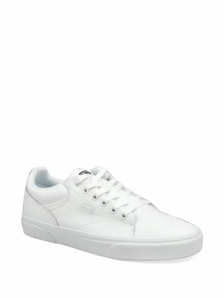 Sneakerși Vans cu șireturi din dantelă alb