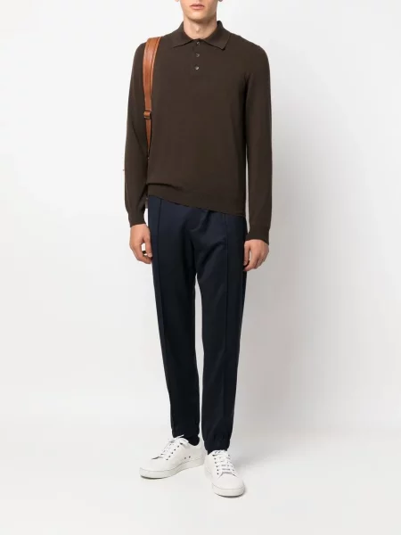 Vilnonės jogger kelnės Zegna mėlyna