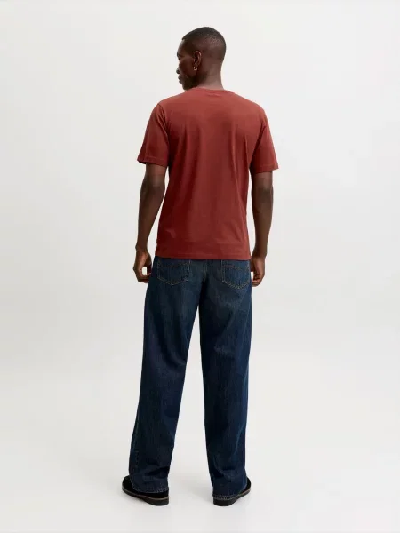 JACK & JONES Tričko hrdzavo červená