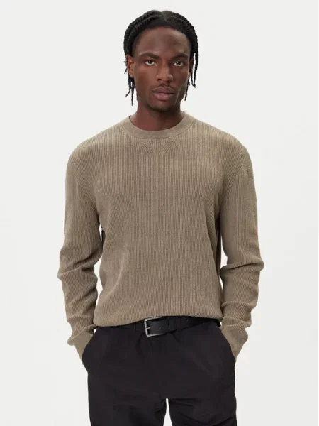 BOSS Pulover P-Horso rjava