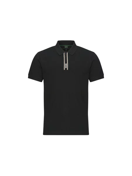 Polo majica Boss s kratkimi rokavi črna