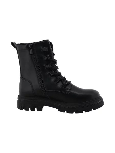 TOM TAILOR Ghete cu șireturi negru
