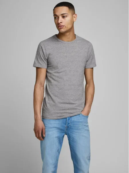 JACK & JONES Tricou amestecat gri