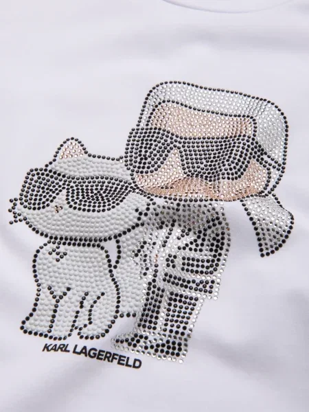 Koszulka dziecięca Karl Lagerfeld biała