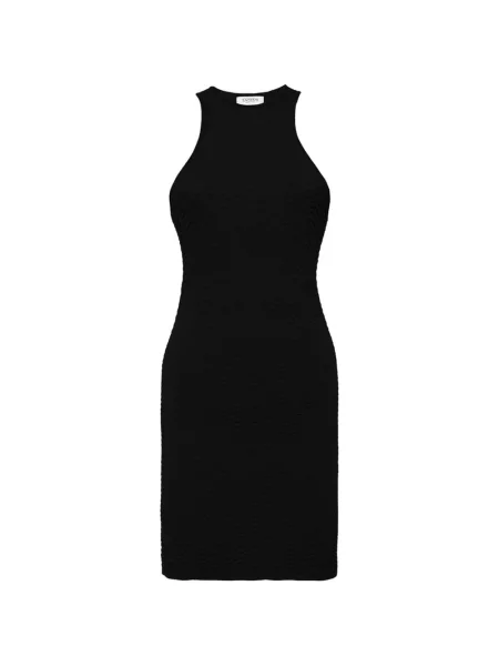 Rochie fără mâneci Laneus fără mâneci tricotate de costum negru