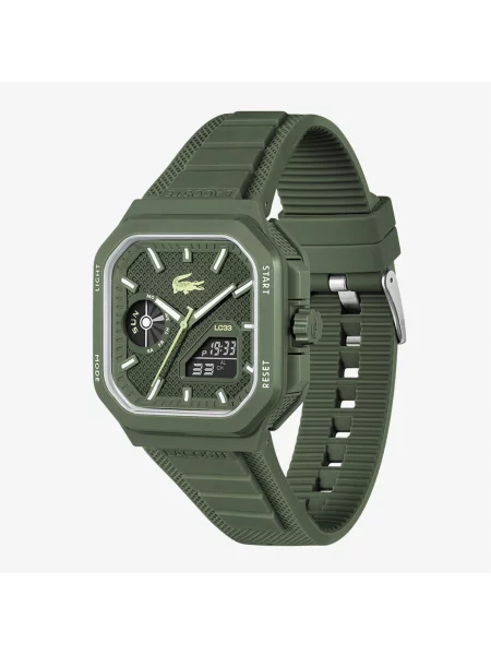 Lacoste Zegarek Męski Khaki zielony