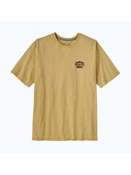 Tricou pentru bărbați Patagonia Great Waves Responsibili-Tee lynx tan maro