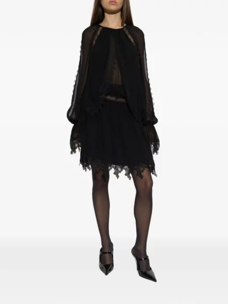 Rochie mini Blumarine din dantelă negru