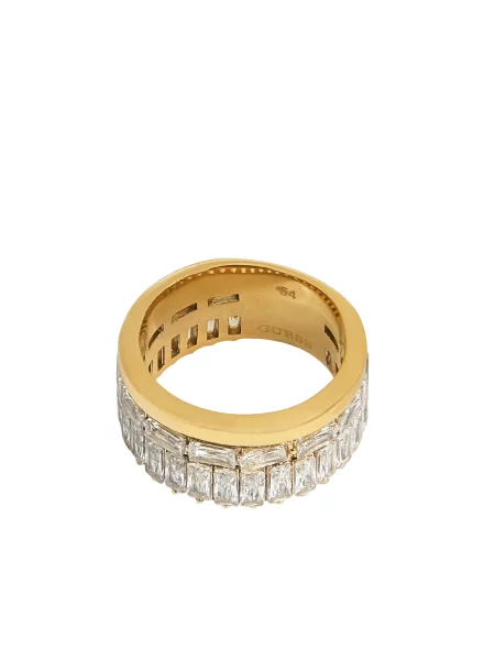 GUESS Inele LES BAGUETTES auriu / transparent