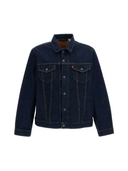 Kurtka jeansowa z na piersi model ‘THE TRUCKER JACKET’ Levi's niebieska