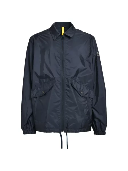 Geacă Moncler cu imagine albastru