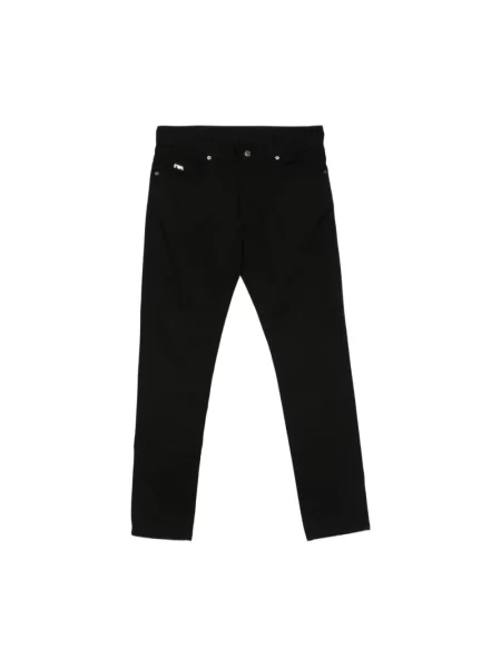 Jeansy Emporio Armani z logo czarne
