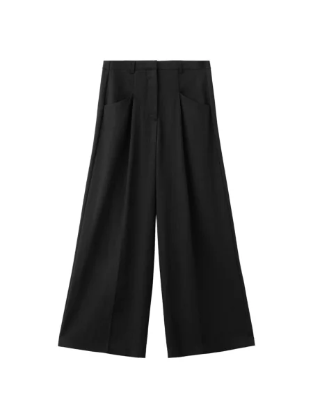 MANGO Pantaloni cu dungă Abel' negru