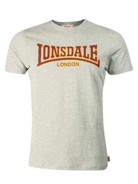LONSDALE Tricou Classic galben roşu închis gri