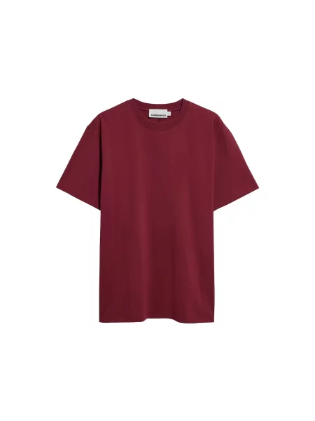 ARMEDANGELS Tricou MAARKOS roşu închis