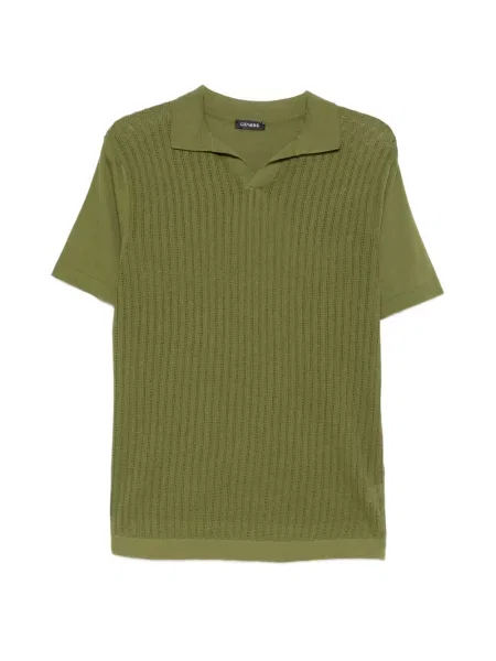 Gulerat tricou polo Cenere Gb verde