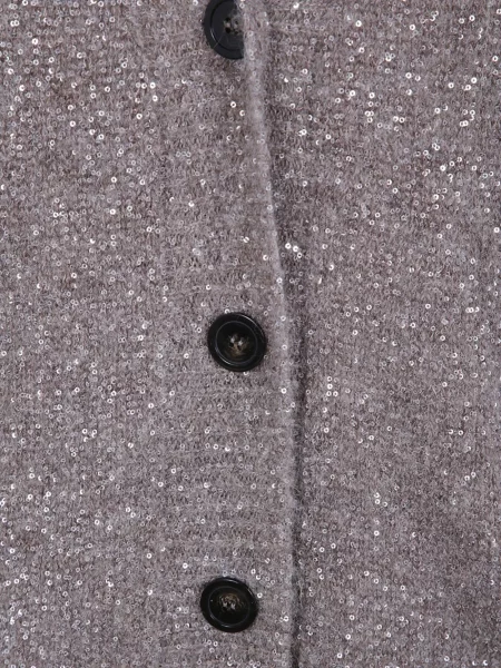 Cardigan D.exterior cu paiete maro