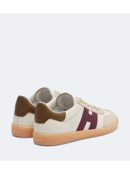 Sneakerși Hogan din piele bej