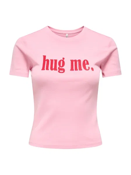 ONLY Tricou ONLKIRA fucsia roz