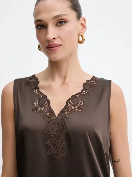 Макси платье Weekend Max Mara коричневое