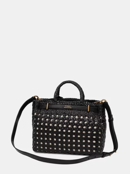 Tommy Hilfiger torebka skórzana czarna