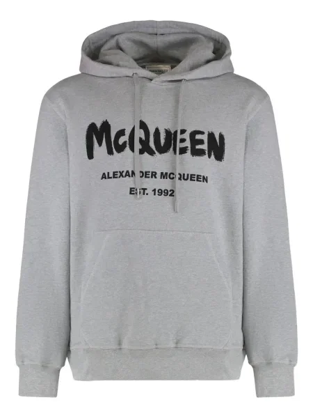 Mikina s kapucí Alexander Mcqueen šedá