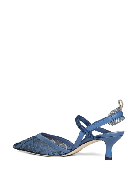 Pantofi cu toc Fendi albastru