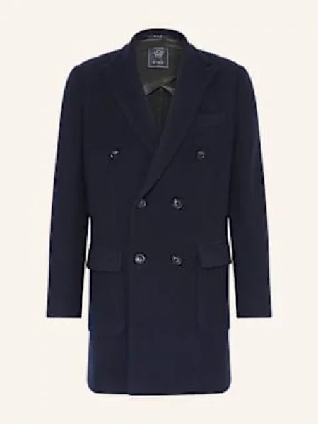 Fay Płaszcz Wełniany blau niebieski