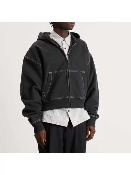 Bluza z kapturem Acne Studios czarna