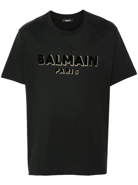Tricou Balmain cu imagine negru