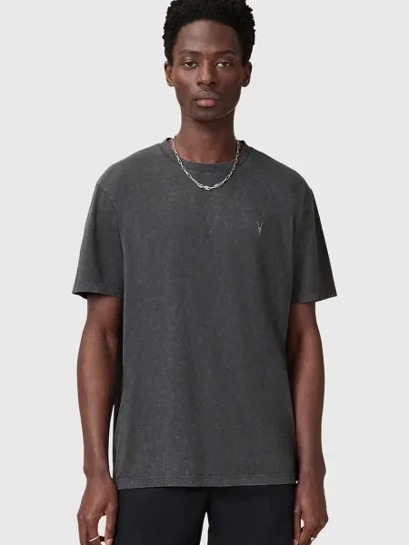 AllSaints majica SAKA siva