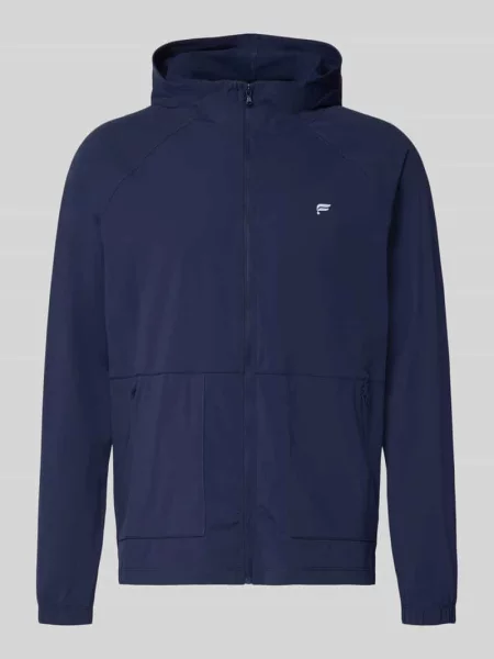 Kurtka o kroju regular fit z nadrukiem z logo Fabletics granatowa