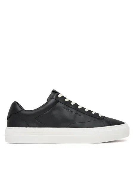 Tommy Hilfiger sneakers din piele PREMIUM DRESS CUPSOLE LTH negru