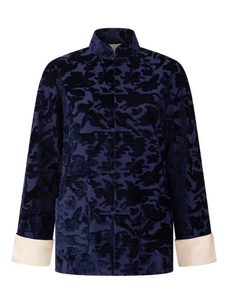 Geacă Shanghai Tang din jacard albastru