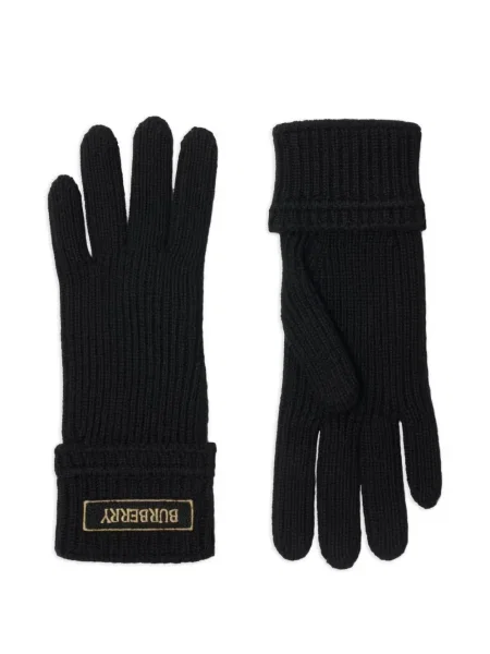 Mănuși Burberry cu autograf negru