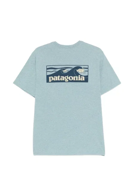 Póló Patagonia autogrammal kék
