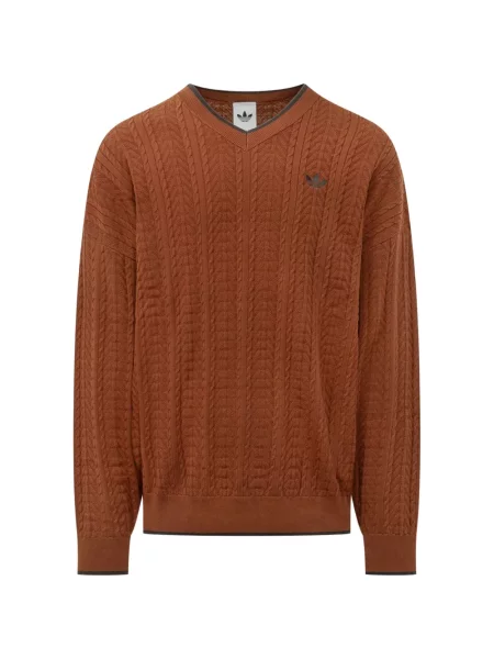 Pufos inel Adidas cu decolteu în V maro