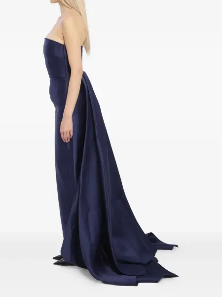 Rochie maxi Solace London de costum albastru