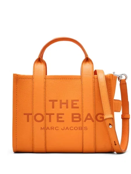 Geantă shopper Marc Jacobs din piele portocaliu