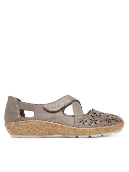 Rieker Poltopánky sivá