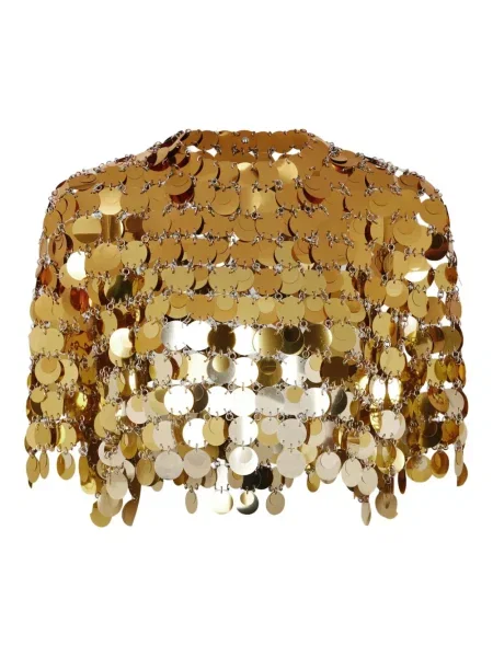 Bluzka Rabanne o krotszym kroju złota