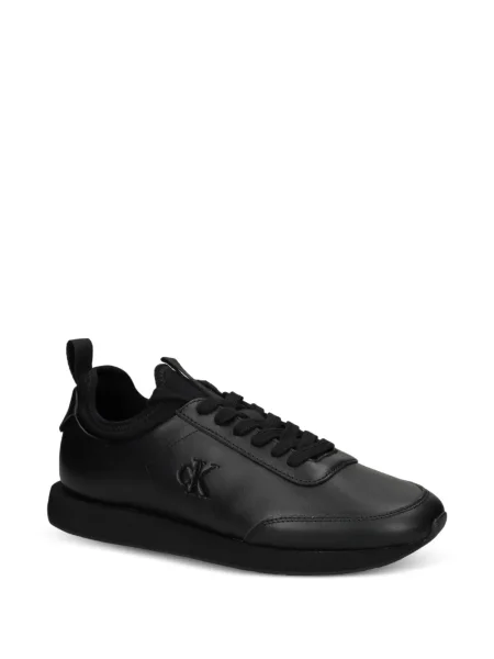 Sneakerși Calvin Klein din piele negru