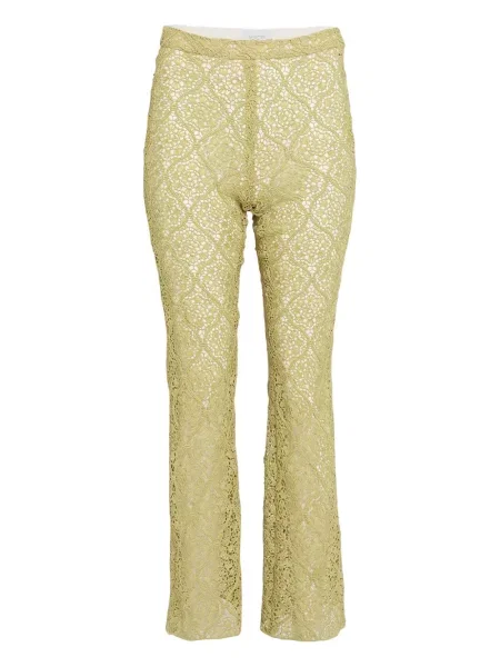 Pantaloni Giambattista Valli din dantelă verde