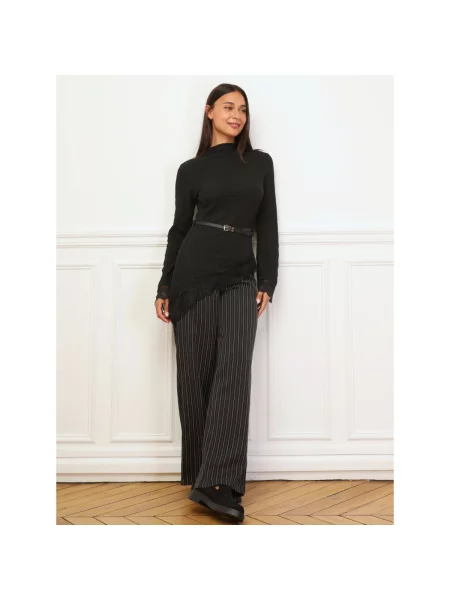 Top La Modeuse negru