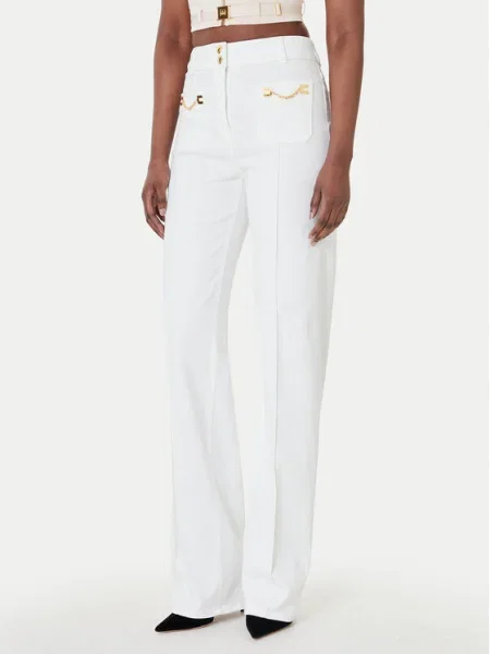 Elisabetta Franchi Blugi alb