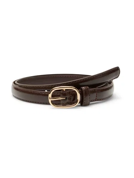 VERO MODA Ζώνη VMLIVA σκούρο καφέ