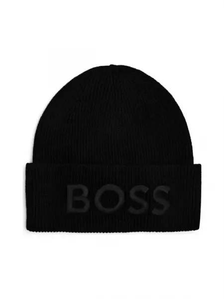 BOSS ORANGE De lână căciulă Afox_R negru