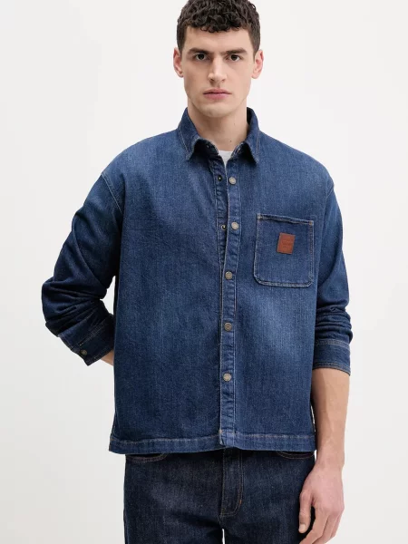 Jeans srajca Guess Jeans mornarsko modra