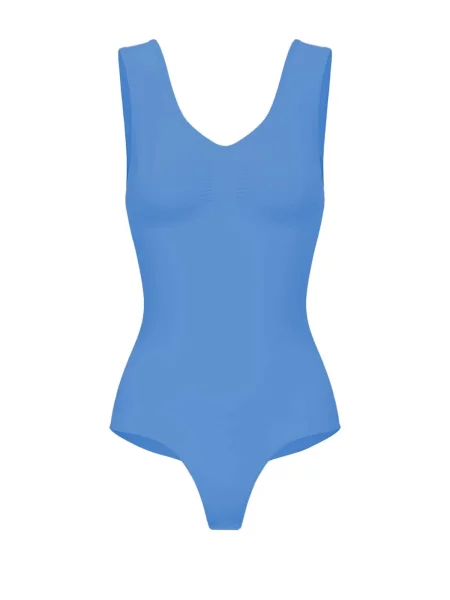 Cfab Alakformáló body Tank Bodysuit Sculpting Shapewear mit String azúr